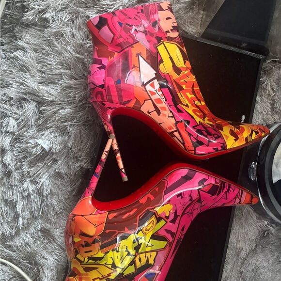 Christian louboutin Patent Metrograf So Kate Booty 100 Ankle Boots Multicolor - Picture 11 of 12